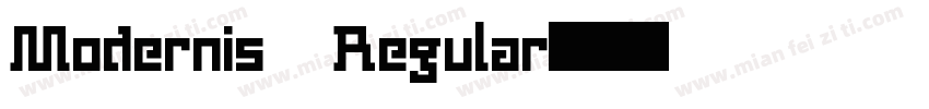 Modernis Regular字体转换